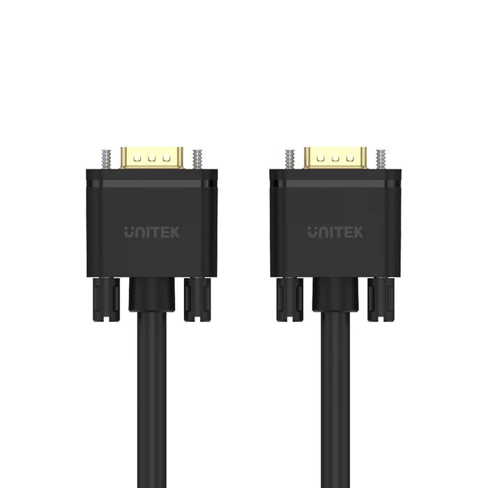 UNITEK Y-C504G VGA Cable Male to Male 3M 1080P Gold-Plated Ferrite Cores for PC Monitor Projector