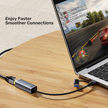 UNITEK Y-3465A USB-C to Gigabit Ethernet Adapter 5Gbps 1000Mbps RJ45 for Laptop Mac Windows Plug and Play