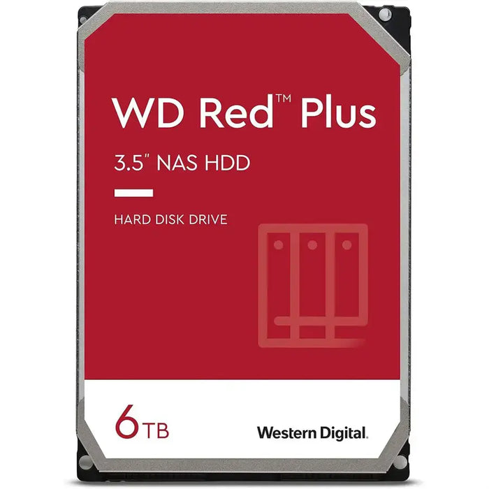 WD Red Plus 6TB NAS Hard Drive | 3.5" SATA Internal HDD for NAS Storage