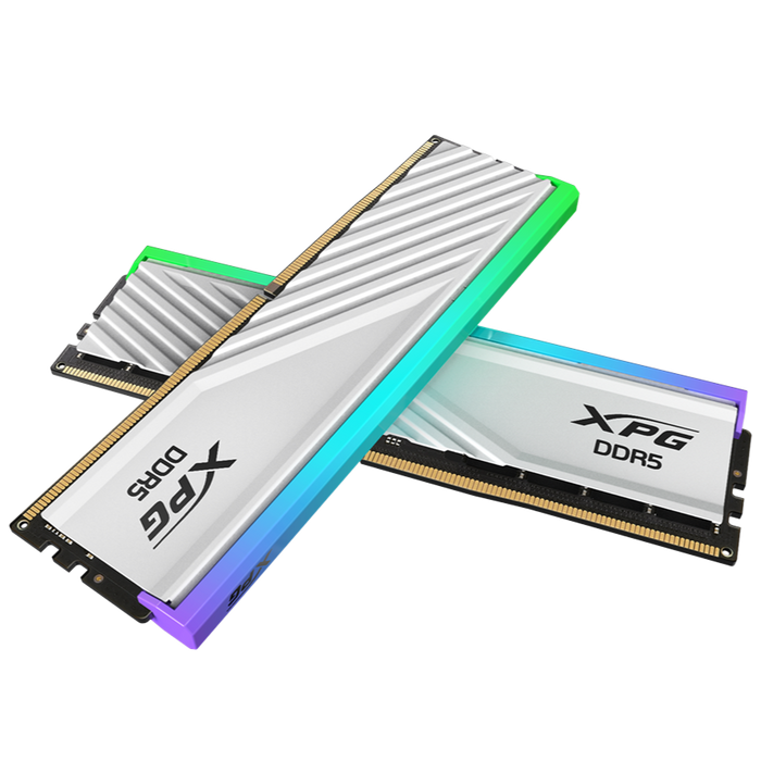 XPG 64GB 6000MHz LANCER BLADE DDR5 DESKTOP RGB ( Dual Pack 32 x 2 ) (WHITE) (CL 30-40-40)