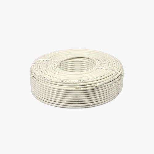 POLLO RG59+Power Coaxial Cable – 90 Yard, Pure Copper (48 Threads) | CCTV & Surveillance Cable | Video + Power in One Cable
