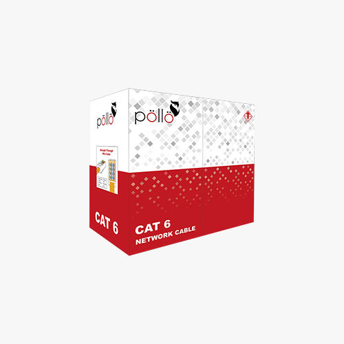 PLN-UTP6-305P Network Cable Cat.6 | 1000Mbps Data Capacity | 23 AWG Solid Bare Copper | PVC Jacket | 90m Length | -20°C to +70°C