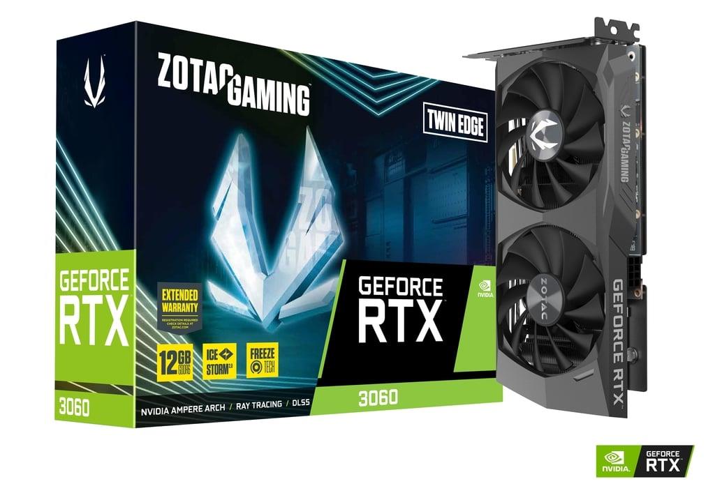 ZOTAC GAMING GeForce RTX 3060 Twin Edge 12GB GDDR6 Graphics Card